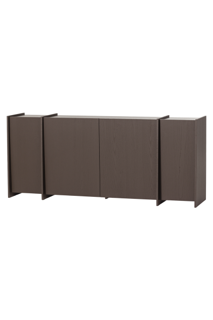 377893 MI 04 VS WP Brock dressoir 200cm essen fineer middenbruin FA