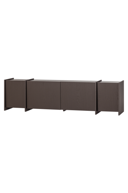 377891 MI 04 VS WP Brock tv mubel 200cm essen fineer middenbruin FA