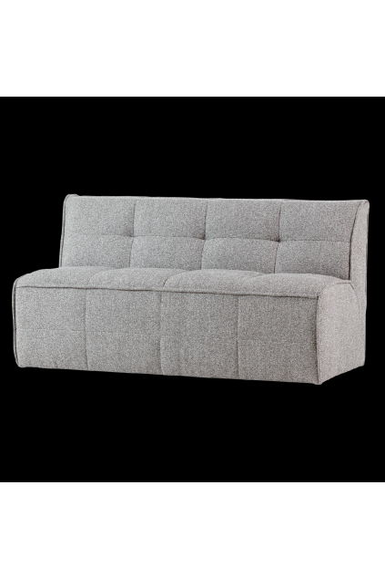 400561 WG 02 VS VT Cluster eetbankje met rugleuning boucle warm grijs FA
