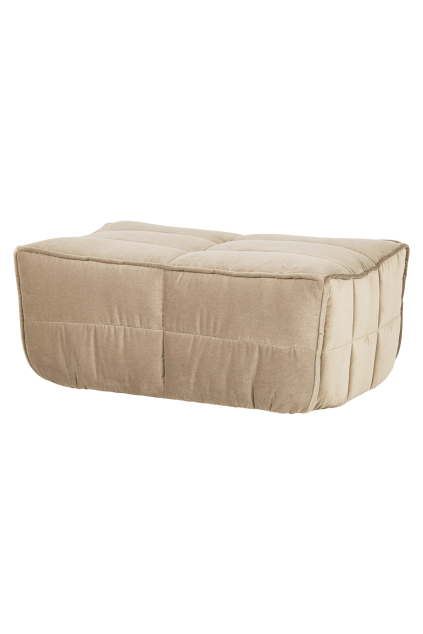 400560 ZB 02 VS VT Cluster hocker velvet zacht beige FA