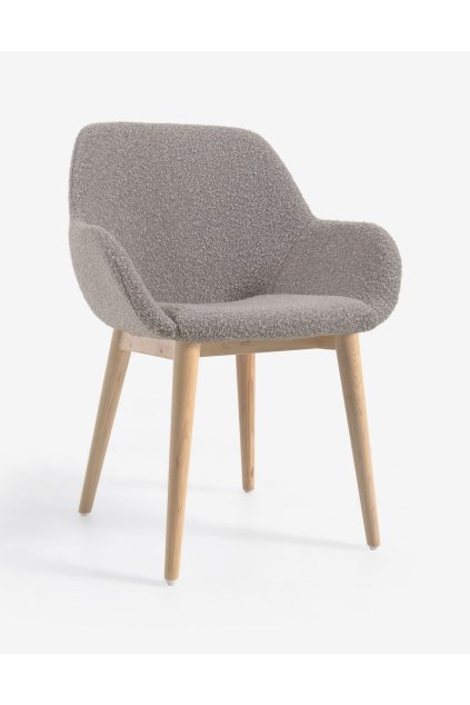 konna boucle grey stolicka