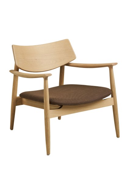 Kreslo Olvera Lounge Chair - Kreslo do obývačky, dub, prírodná/hnedá HN1084