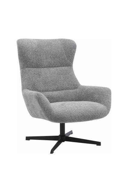 Bescia Lounge Chair s funkciou otáčania - Lounge Chair s funkciou otáčania, tmavosivá HN1060