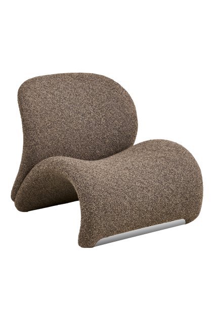 Kreslo Sofia Lounge Chair - Kreslo do obývačky, hnedé HN1296