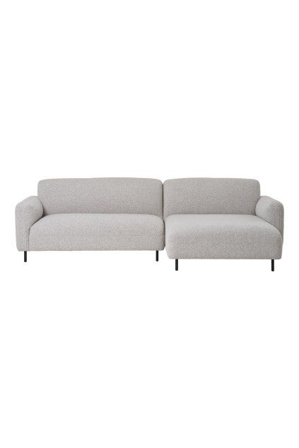 Salvador Lounge Sofa - Pohovka do obývačky, pravá strana, bouclé, svetlosivá HN1253