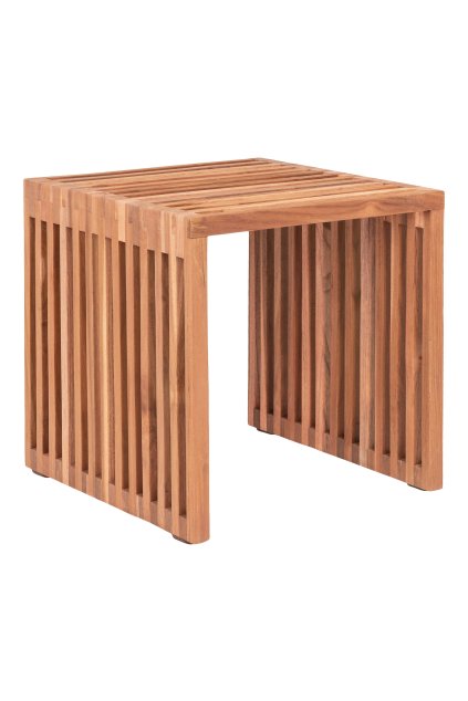 Pego Príručný stolík - Príručný stolík, teak, príroda 40x40x40 cm