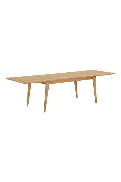 Jedálenský stôl Darwin - jedálenský stôl, dubová dyha, prírodný, vrátane dvoch rozširujúcich dosiek 100x240-290-340x75 cm