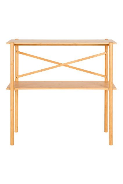 Konzolový stolík Manaus - Konzolový stolík, bambus, prírodný 83x32x80,5 cm