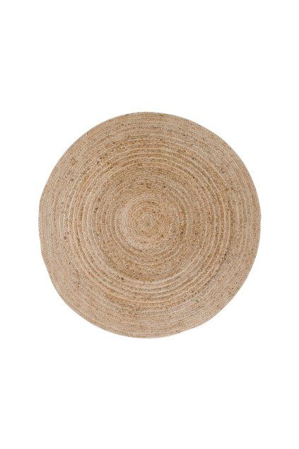 Bombajský koberec - Koberec, pletená juta, prírodný ø120 cm