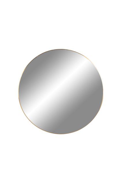 Jersey Mirror - Zrkadlo, oceľ, mosadzný vzhľad ø60 cm