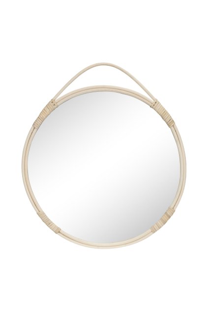 Malo Mirror - Zrkadlo, ratan, príroda ø50 cm