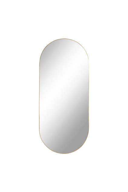 Jersey Mirror - Zrkadlo, oceľ, mosadzný vzhľad 35x80 cm