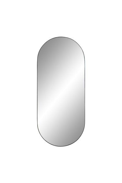 Jersey Mirror - Zrkadlo, oceľ, čierna 35x80 cm