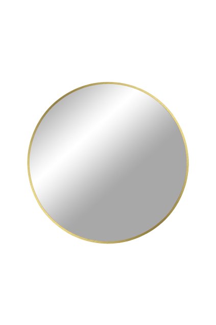 Madrid Mirror - Zrkadlo, hliník, mosadzný vzhľad ø60 cm