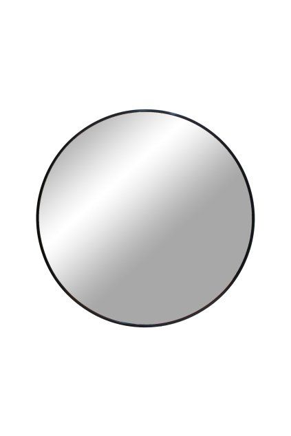 Madrid Mirror - Zrkadlo, hliník, čierna farba ø60 cm