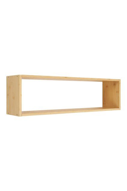 Ember Wall Shelf - nástenná polica, bambus, prírodná 70x15x19,5 cm