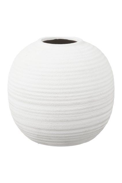 Váza - Váza, keramika, biela ø30x28,5 cm