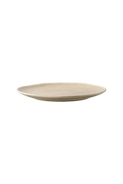 Viola Lunch Plate - Obedový tanier, keramika, béžová ø21 cm, sada 4 ks