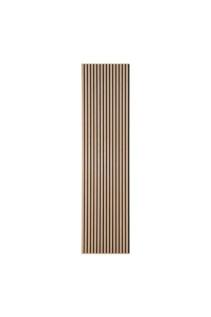 Akustický panel - Akustický panel, drevená dyha, prírodný, dubový vzhľad 2400x600x22 mm