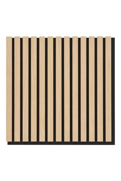Akustický panel - Akustický panel, drevená dyha, prírodný, dubový vzhľad 520x520x22 mm