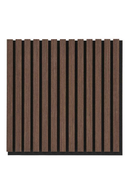 Akustický panel - Akustický panel, drevená dyha, orech, vzhľad orecha 520x520x22 mm