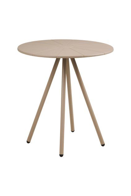 Barletta Bistro Table - Bistro stôl, polypropylén/oceľ, sivý, ø70x73,5 cm