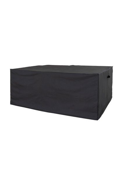 Ochranný kryt na stôl so 4 stoličkami, 210 g/m2, polyester 600D s PU poťahom, vodoodpudivý, čierny