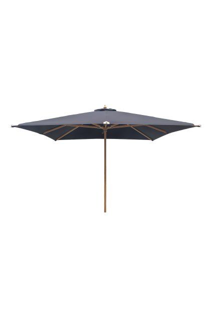 Orlando Parasol - slnečník, drevená tyč, čierny 300x300 cm
