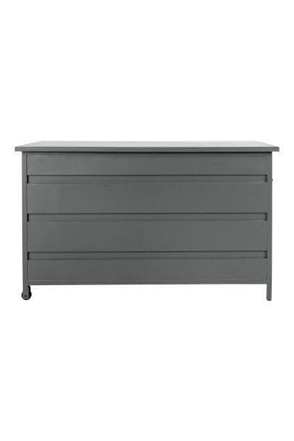 Cassis Cushion Box - Box na vankúše, hliník, sivý, veľký, 160x82x85 cm, 650 L