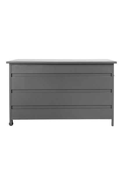 Cassis Cushion Box - Box na vankúše, hliník, sivý, stredný, 130x60x75 cm, 450 L