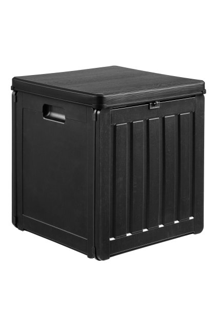 Sobra Cushion Box - Box na vankúše, plast, čierny, 42,8x42,8x46,4 cm, 76 l