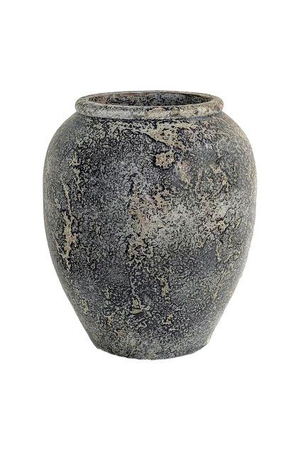 Capelo Dekoratívny kvetináč - Dekoratívny kvetináč, terakota, sivý ø44x49 cm