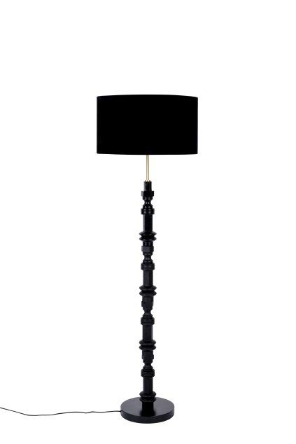 ZUIVER TOTEM podlahová lampa: Čierna