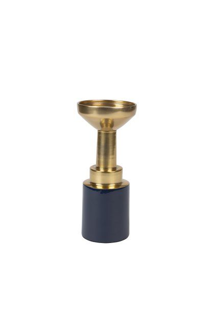 Sviečkový svietnik Glam Blue M