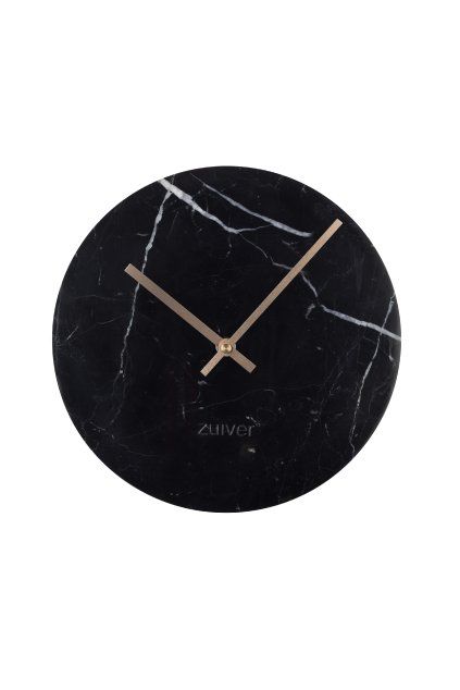 ZUIVER MARBLE TIME hodiny: Čierna