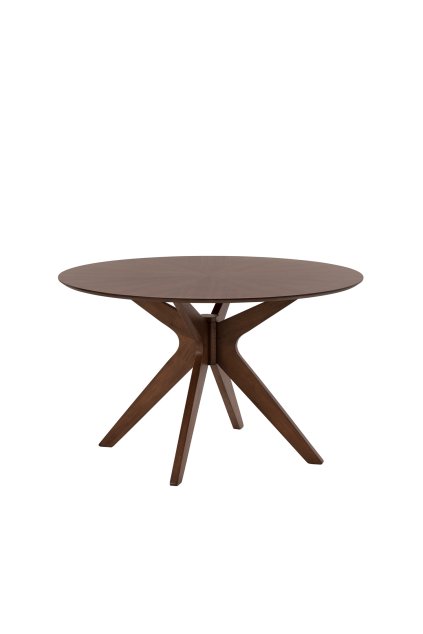 SOFIJA WALNUT ROUND stôl: tmavý orech 120 cm