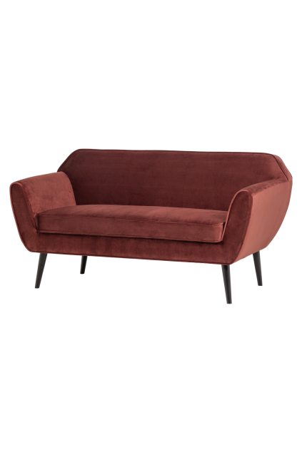 377863 R 02 VS Rocco bank 150cm velvet bordeauxrood FA