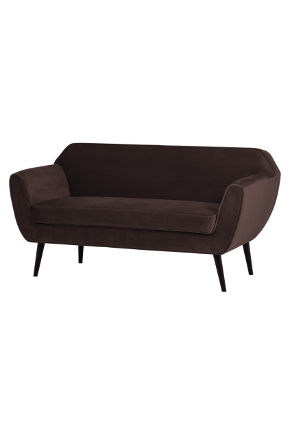 377863 D 02 VS Rocco bank 150cm velvet donkebruin FA