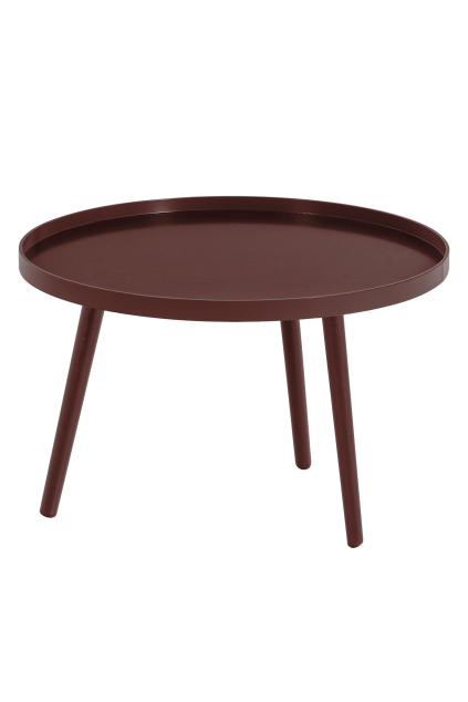 375731 O 02 VS ES Mesa bijzettafel 34x60cm hout bordeauxrood FA