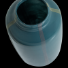 377479 W 02 VS Selena vaas glas petroblauw met streep grijs C1