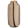 377479 N 01 VS Selena vaas glas naturel met streep bruin F1