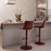 377486 A 02 SF WP Marten barstoel chenille kastanjebruin vierkant