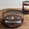 377934 B 01 SF Sero salontafel metaal glas bruin vierkant