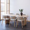 377930 N 377489 N 01 SF FQ Oakline curve eettafel 220x100cm naturel Udar naturel vierkant