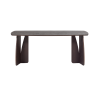 377928 B 01 VS FQ Veere Oakline curve eettafel 180x100cm mystic brown