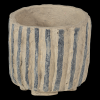 377849 Z 02 VS Karo decoratie pot papier mache zand F2