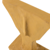 377845 H 01 VS ES Olen ornament papier mache honinggeel C1