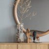 377828 N 01 SF Glivon spiegel 100x100cm hout fineer naturel vierkant