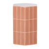 377791 R 03 VS ES Plu decoratieve bijzettafel 54x38x32 cm keramiek oudroze F2