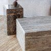 378053 B 378054 L 01 SF WP Vexa bijzettafel salontafel marmer bruin lichtbruin vierkant